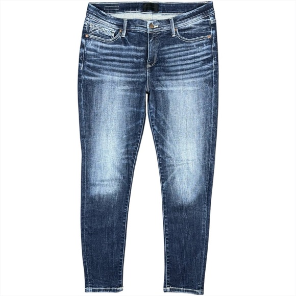 Buckle Black Fit 53 Mid Rise Ankle Skinny Jeans Womens 30